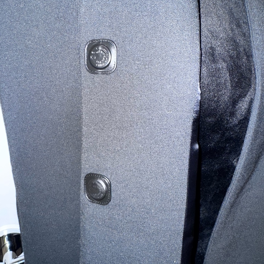 Coperni Trompe l’oeil tailored black cape 6US - Picture 4 of 8